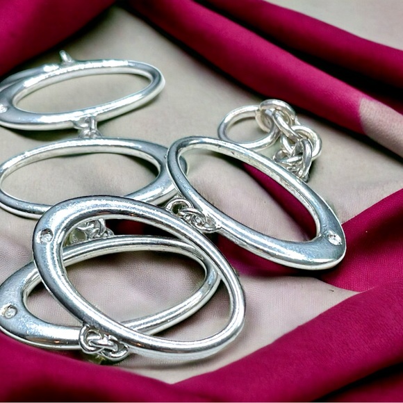 🌺Sterling & GENUINE DIAMOND Bracelet - Picture 5 of 12